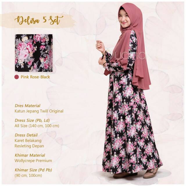 DELISA 5 set Gamis Set by Audina