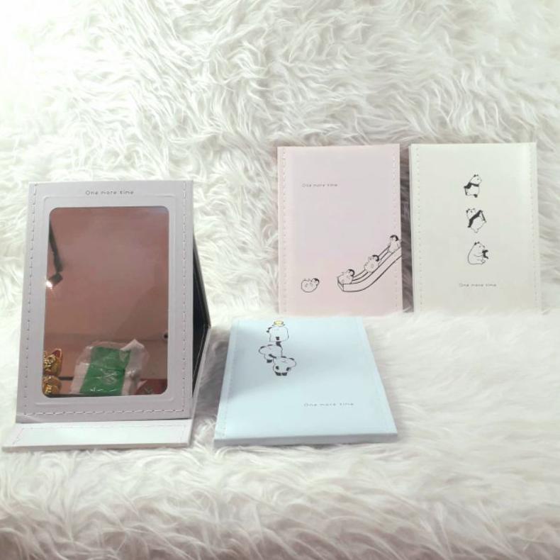 HOLLXMALL | CERMIN LEATHER KULIT KOKOH KACA ALAT KECANTIKAN HADIAH TEEN TEENAGER REMAJA PUTRI CEWEK