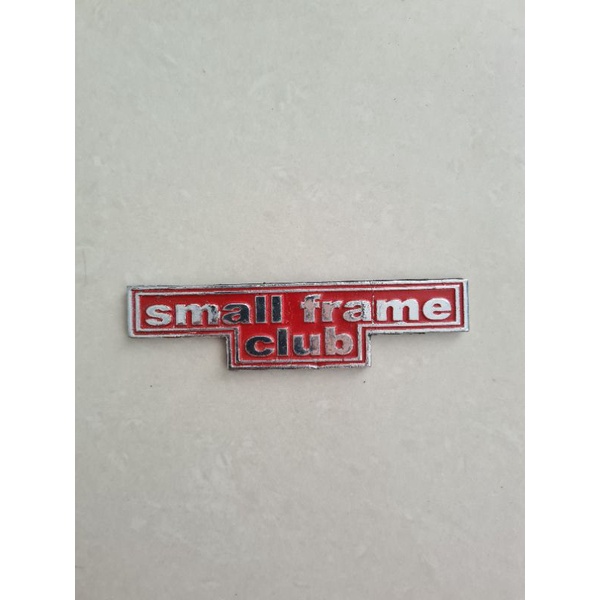 emblem vespa smallframe club bahan metal