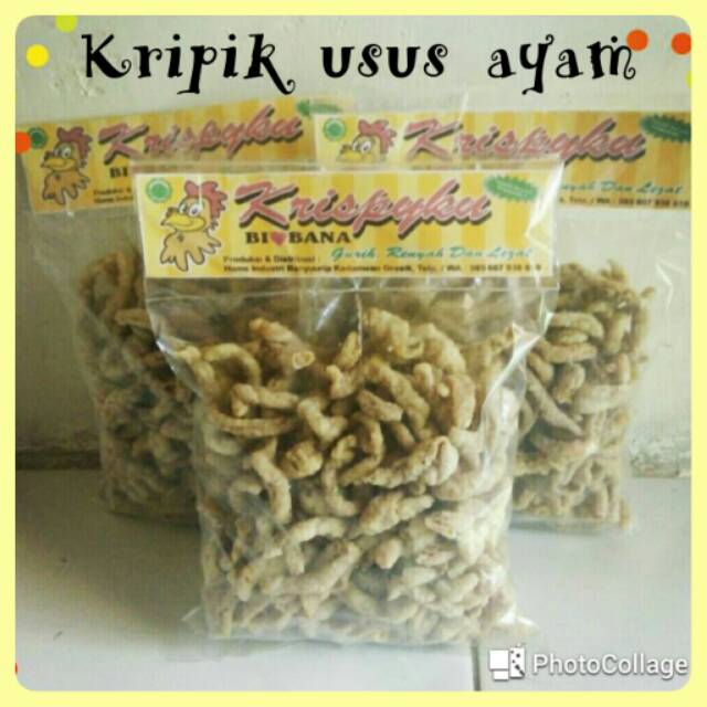 

Kripik usus ayam original/ camilan/ makanan ringan/ snack 100 gr