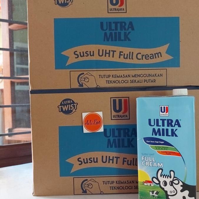 

(BISA COD) Karton susu ultra jaya milk uht full cream 1000 ml isi 12 pcs BIG SALE Kode 680