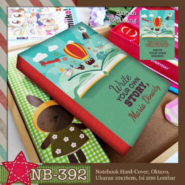 

Notebook A6 DIARY Quote Write Your Story FREE TAMBAH NAMA