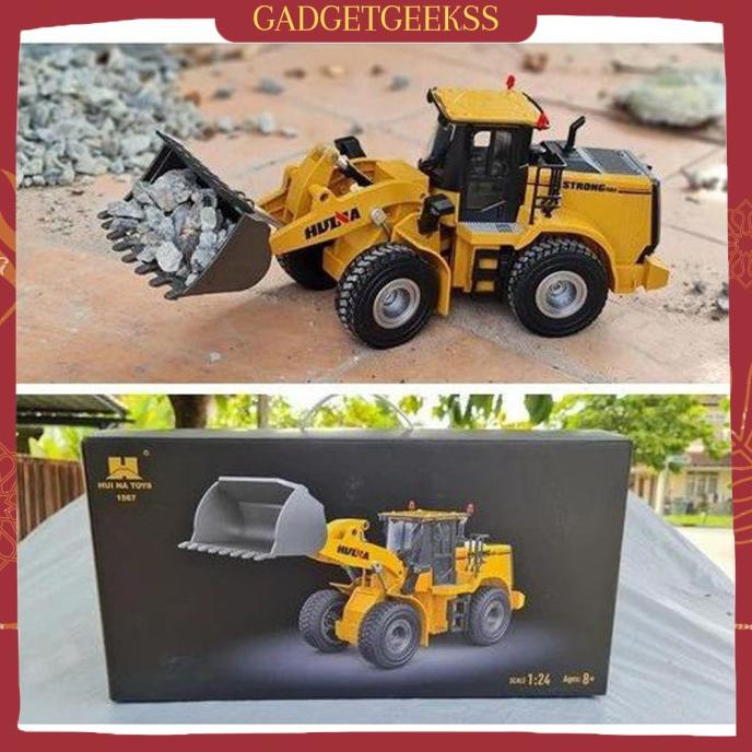 @=@=@=@=] RC Wheel Loader Bulldozer RC Alat Berat Heavy Truck Huina 1567