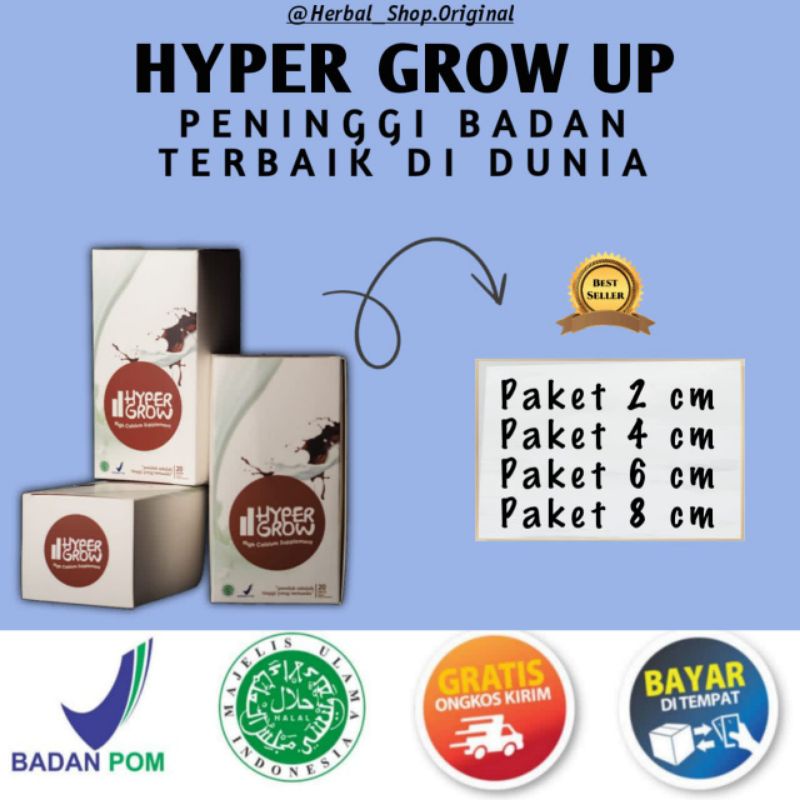 

[TERLARIS] PENINGGI BADAN HYPERGROW ORIGINAL | SUSU KALSIUM PENINGGI |SOLUSI TINGGI BADAN CEPAT AMAN