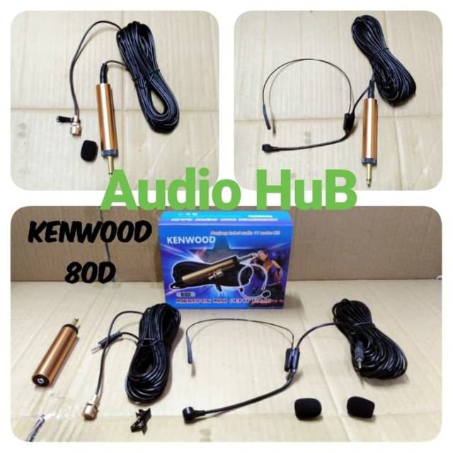 MIC KENWOOD 80D MICROPHONE KABEL 80 D BUAT PENGAJIAN SHOLAT IMAM