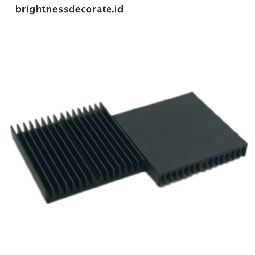 1 Pc Chip Motherboard Heatsink Radiator Bahan Aluminum Warna Hitam Ukuran 60x60 X 10mm