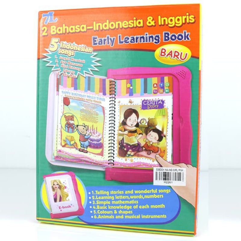 Early Learning Book - Ebook Indonesia Inggris - Mainan buku pintar