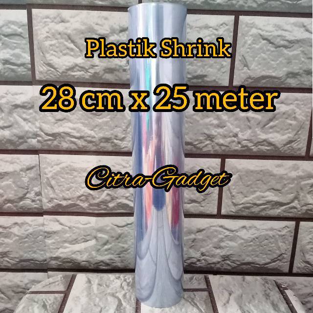 PLASTIK SEGEL PLASTIK SHRINK 28CM X 25M