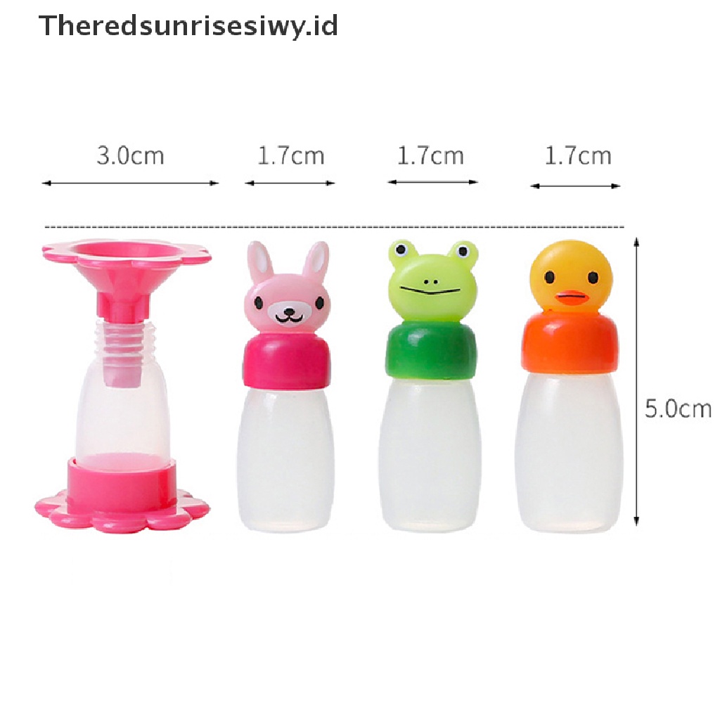# Alat Rumah Tangga # 4 Pcs Botol Wadah Bumbu Saus Mini Bentuk Kelinci Katak Bebek