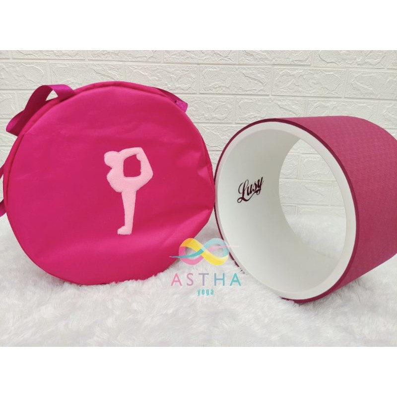 Yoga Wheel TPE 20 cm + tas wheel bahan waterproof bisa custom sesuai request