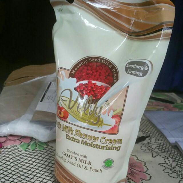 Velvy Goats Milk Shower Refill 800ml ( Gojek )