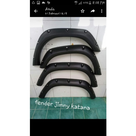over fender karet jimny katana sierra