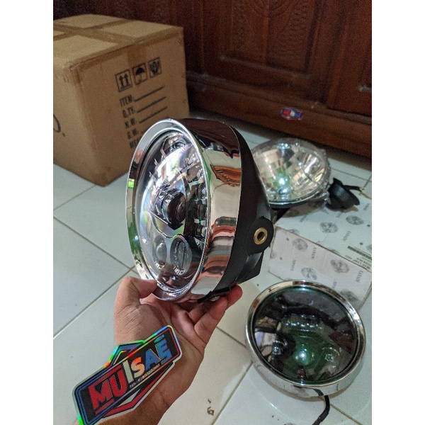 Daymaker 7inc set batok lampu tiger (ada garansi) pnp tiger mp tingal pasang