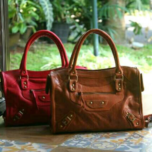 BALENCIAGA Inspired  Leather Tas Balen Kulit Asli Handbag Shoulder SLING Bag
