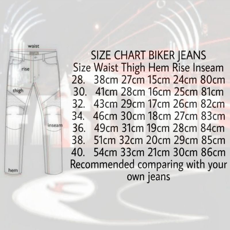 CELANA JEANS BIKER PROTECTOR RIDERS MOTOR TOURING CELANA BONUS PROTECTOR LUTUT DAN PINGGANG