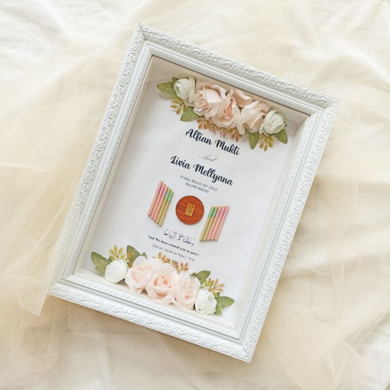 Mahar Custom 30x40 cm Termurah - Mahar - Mahar Pernikahan - Mahar Pernikahan Bingkai