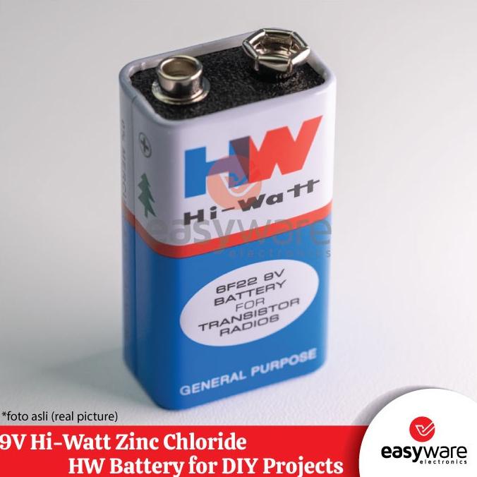 BATTERY 9V FOR ARDUINO RASPBERRY HW BATERAI 9V HW easywa53 Segera Dapatkan