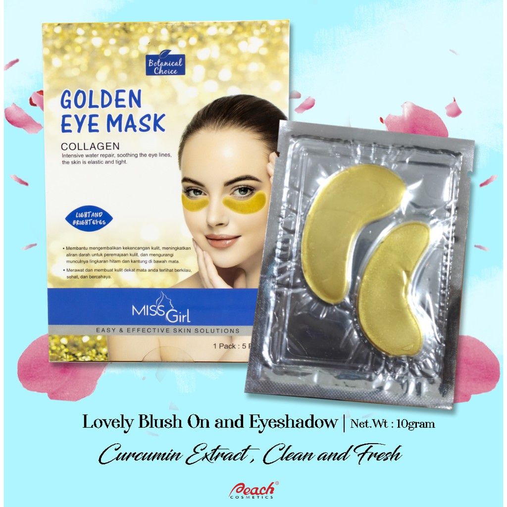 ⭐BAGUS⭐ MISS GIRL GOLDEN EYE / LIP MASK | Masker Mata &amp; Bibir Collagen