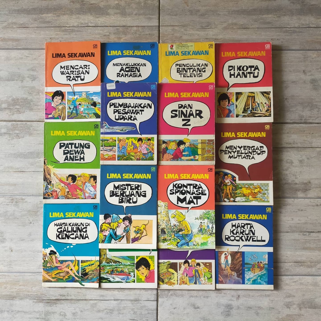 Paket Buku Novel Claude Voilier Serial Lima Sekawan 1-19 (-16,17,18)