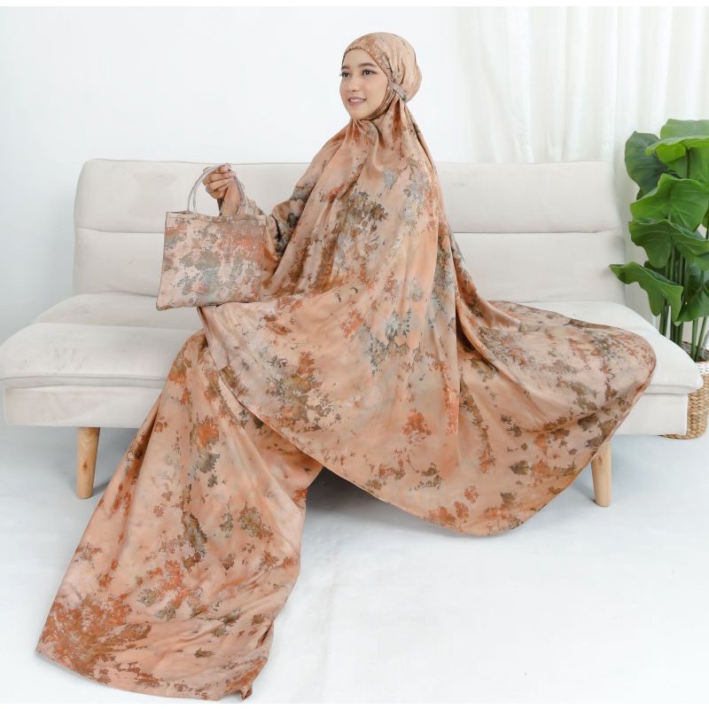 MUKENA DEWASA RAYON STANDAR MOTIF TRAVELING  / MUKENA RAYON BALI DEWASA MOTIF BUNGA