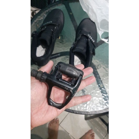 sepatu cleat speed dan pedal shimano