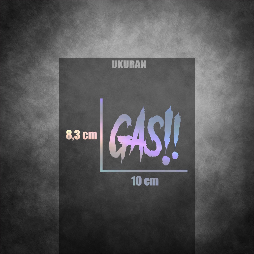 Sticker Cutting Hologram GASS