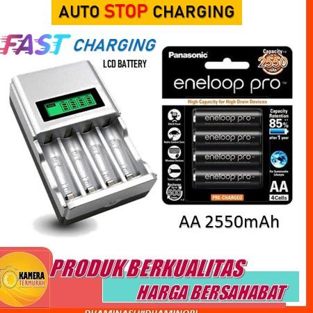 Sekarang Meriah Paket Eneloop PRO + Charger AA / AAA for enelop Baterai