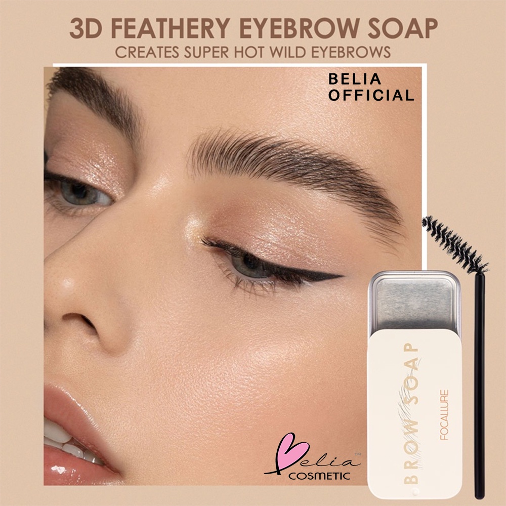 ❤ BELIA ❤ FOCALLURE Brow Styling Soap FA182 | Brow Soap | Eyebrow Gel | Penata Alis | Waterproof | BPOM