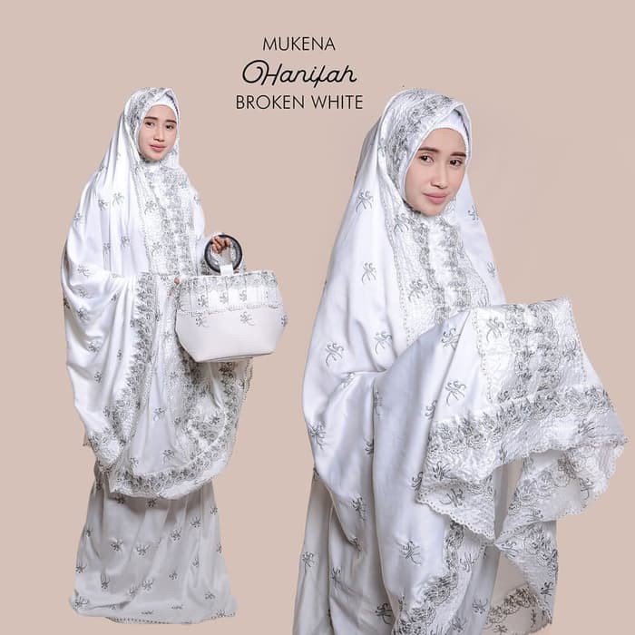  Mukena  Dewasa Bahan Satin Velvet Adem Motif  Bordir  Bunga 