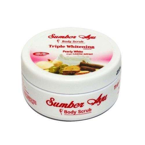 Sumber Ayu Body Scrub Triple Whitening Pearly | Clear White 100 ML Scrub Lulur Badan_Cerianti