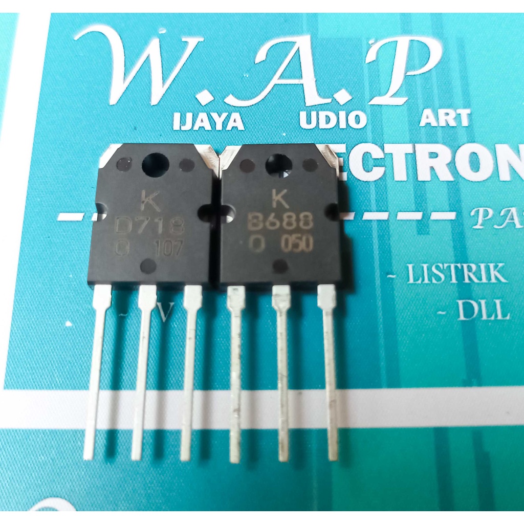 QTY 1 SET  TRANSISTOR  2SD718 D 718 ~ 2SB688 B 688 ORI SET