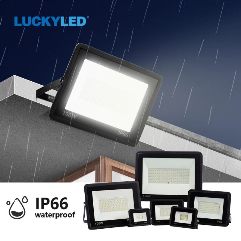 Emico Lampu Sorot Led 200w SNI  200 Watt Flood light Outdoor waterproof Lampu Taman Panggung Lapangan Warna Putih Kuning 200watt SNI