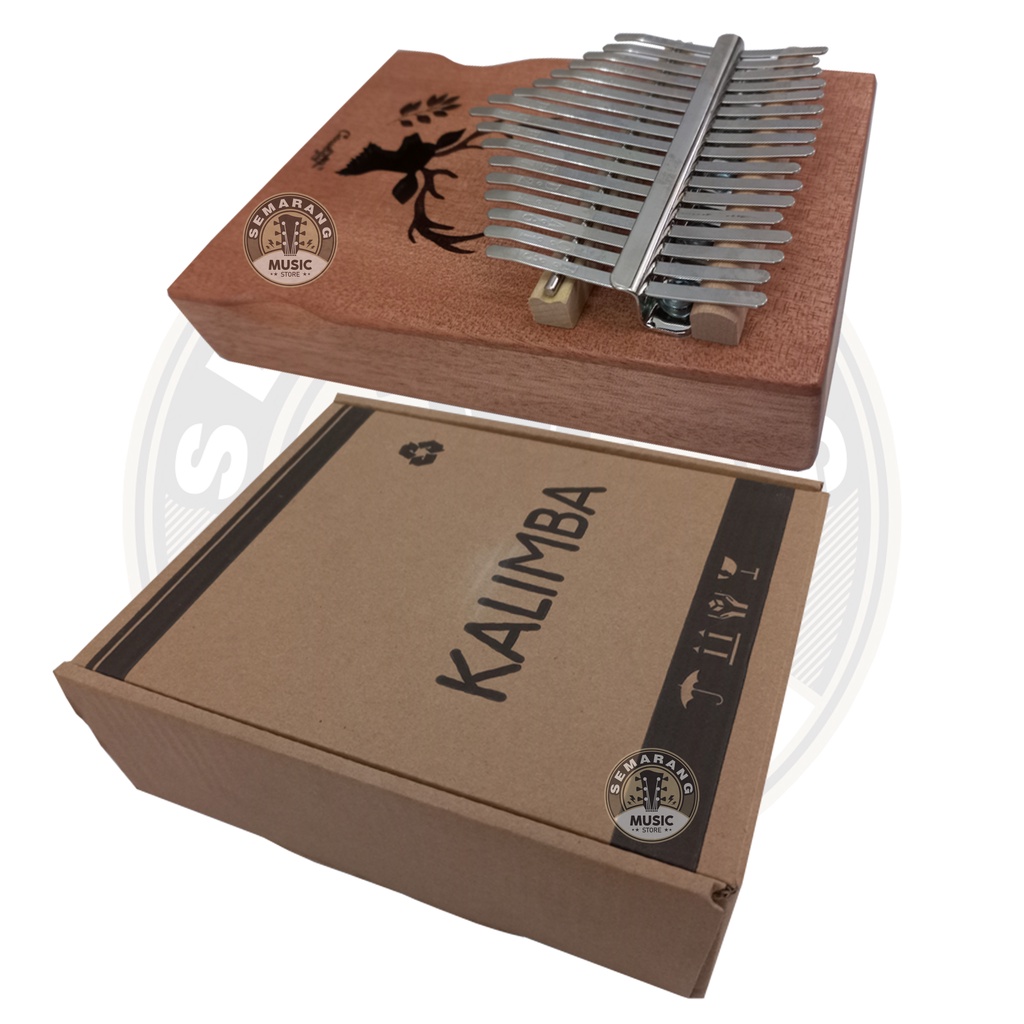 ORIGINAL!!! Kalimba Cowboy 17N Alat Musik Jari 17Key Mahogany Fullset