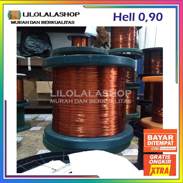 Jual KAWAT TEMBAGA EMAIL 0,90 HELLENIC 0,90 0.90 mm GULUNG DINAMO TRAFO