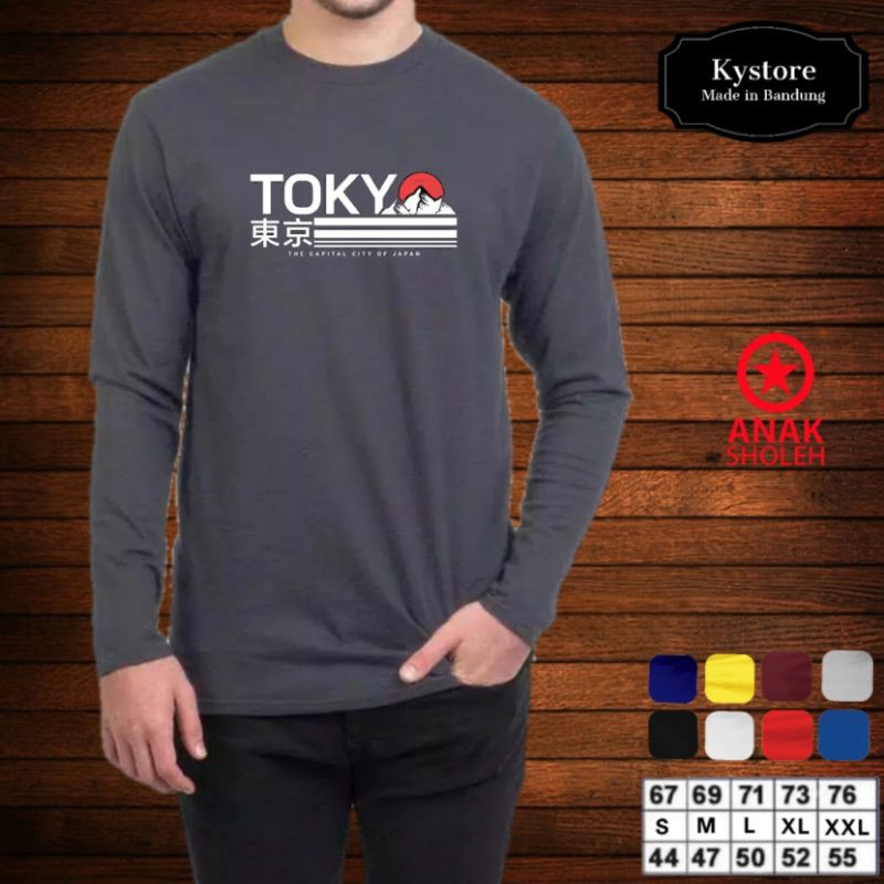 kaos lengan panjang kaos long sleave tokyo japan