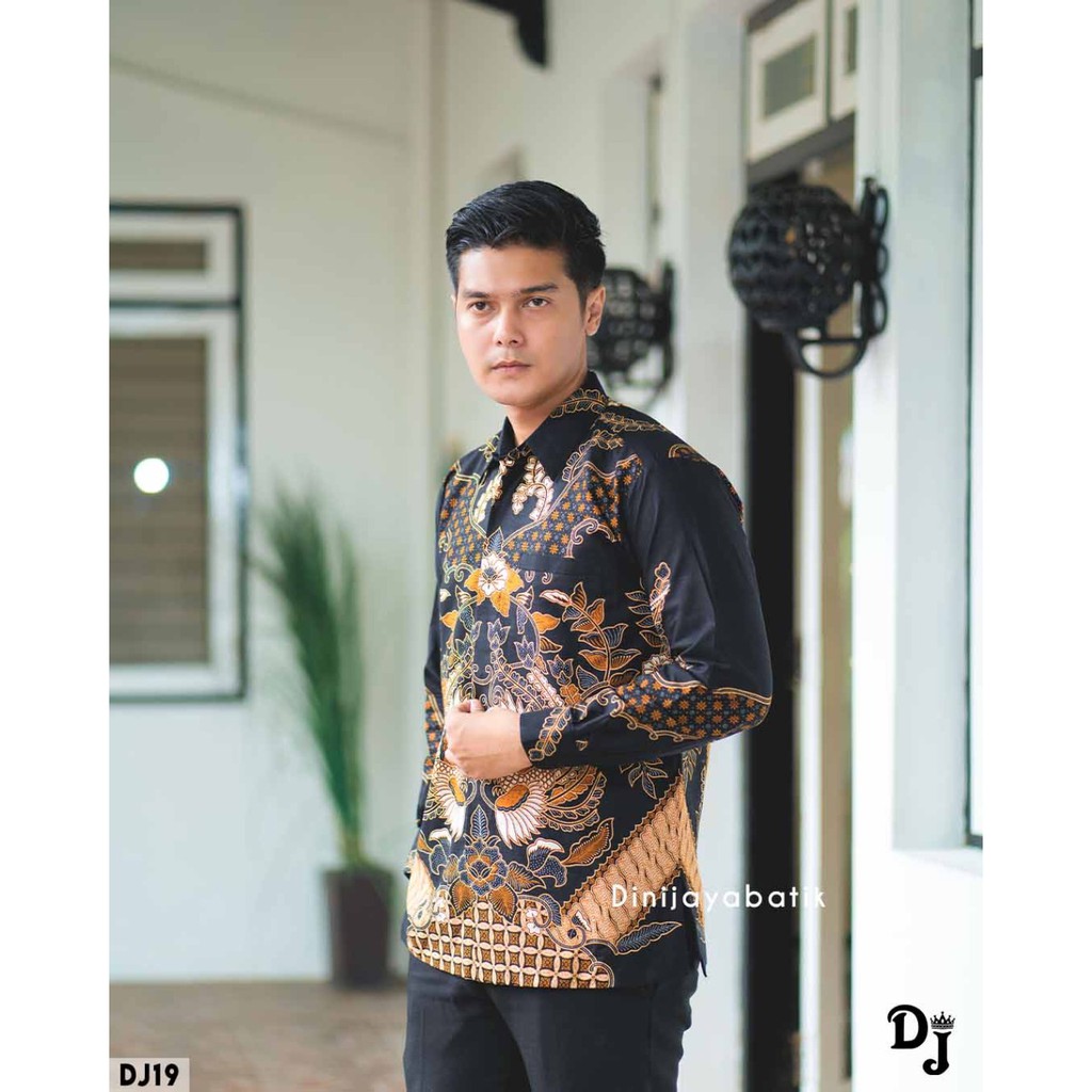 baju kemeja batik lengan panjang | baju kemeja lengan panjang pria motif batik | baju kemeja lengan 