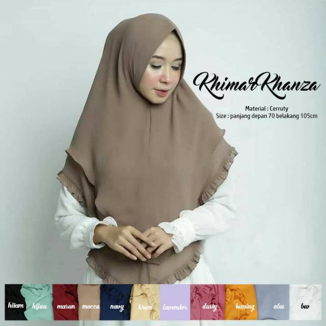 Khimar khanza jilbab instan hijab syari choice ladies
