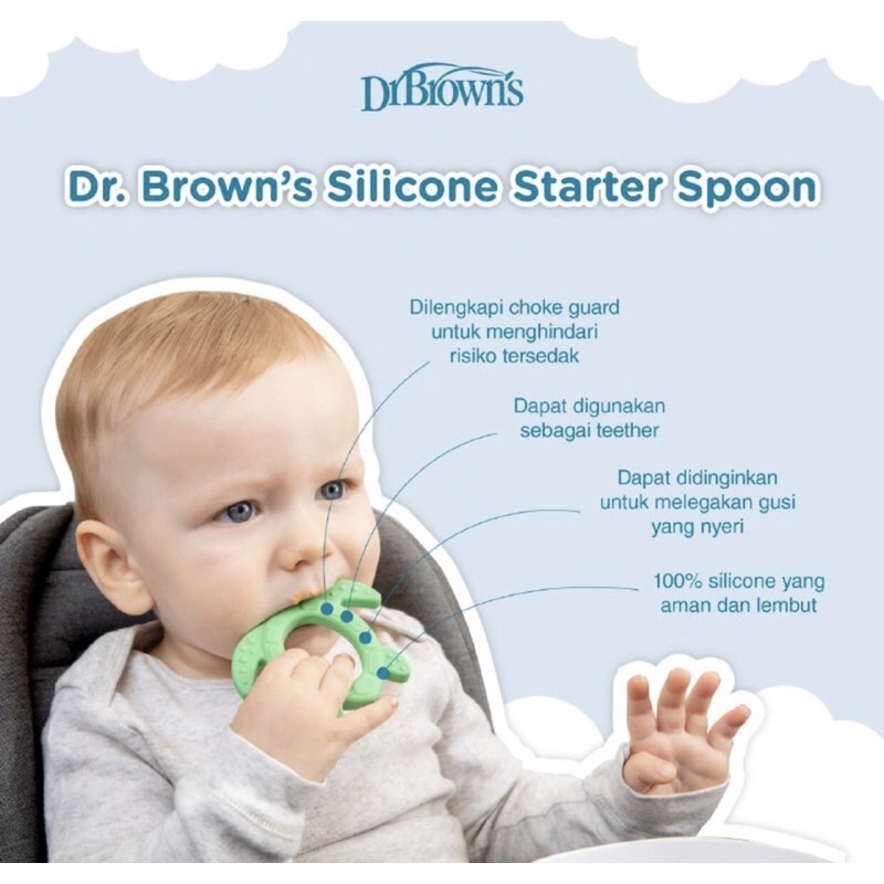 Dr.Brown’s silicone starter spoon