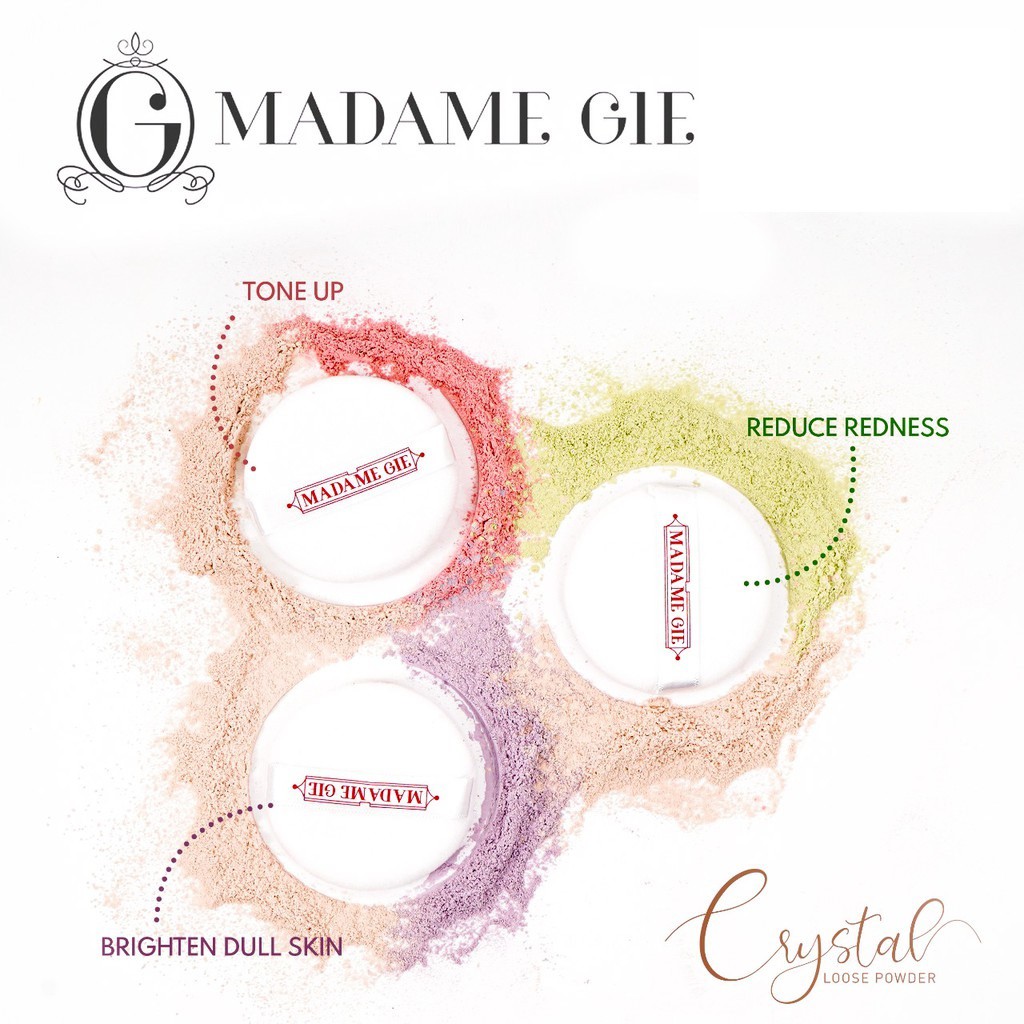 TIKTOK - Madame Gie Crystal Loose Powder - MakeUp Bedak Tabur