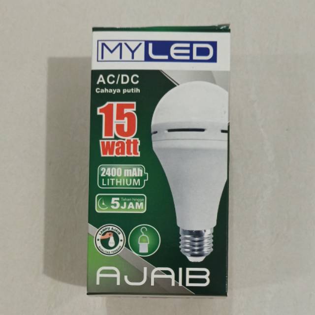 MYLED Lampu LED Emergency AC/DC 15 Watt