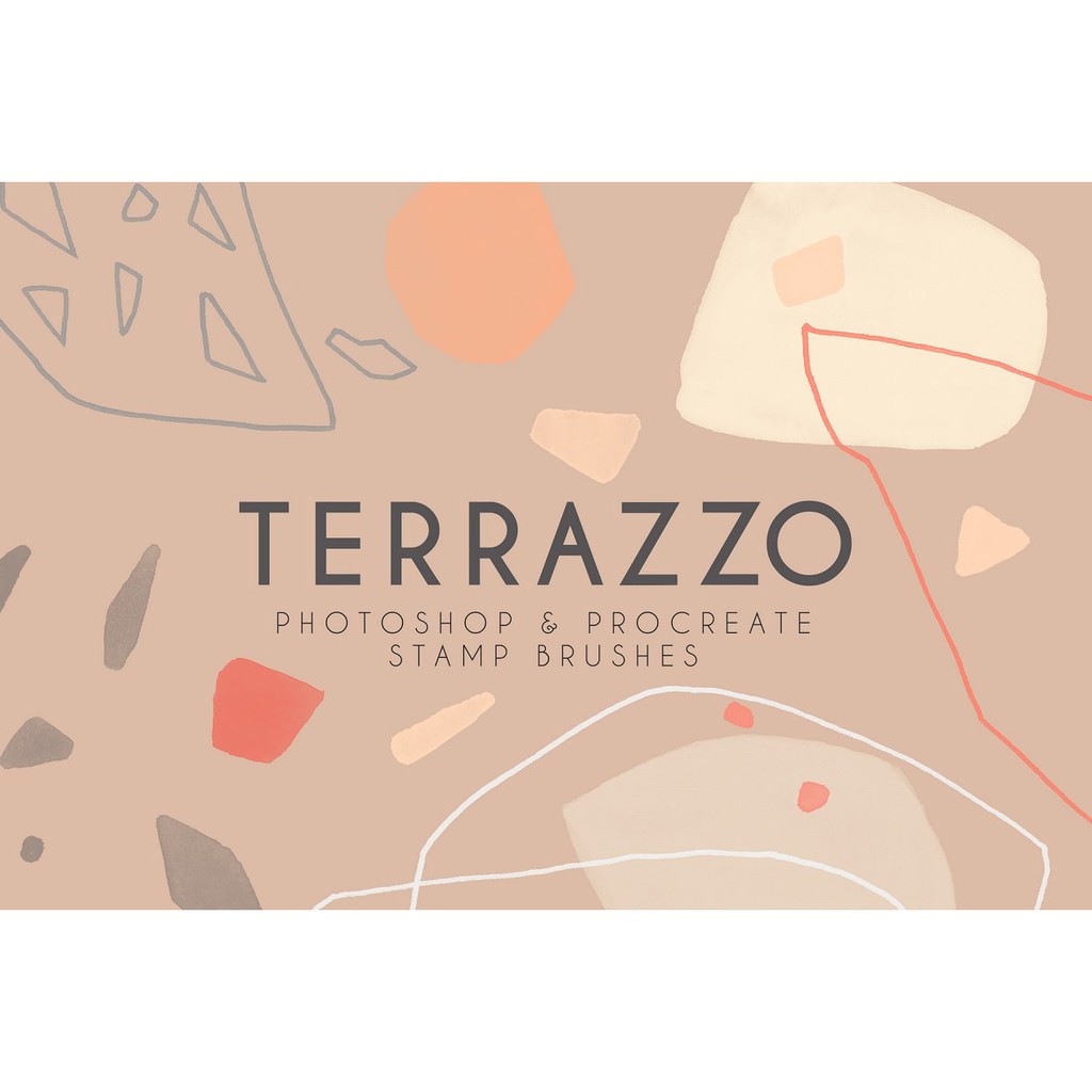 Procreate Brush - Terrazzo Photo Procreate Aesthetic Brushes