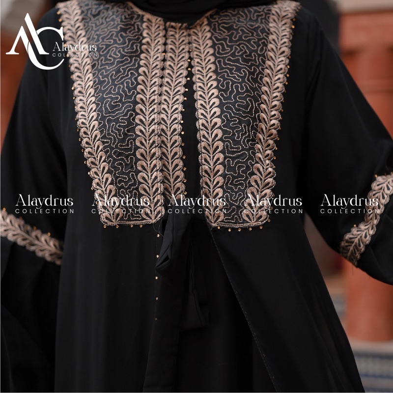 Abaya Dress Maxi Arab Saudi Bordir Zephy Turki Umroh Dubai Turkey By AlaydrusCollection 828