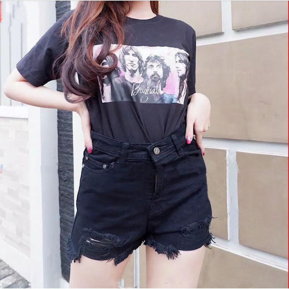 CELANA PENDEK JEANS WANITA / HOT PANTS WANITA / HOT PANTS JEANS