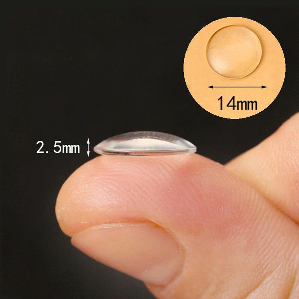 Mxbeauty Glass Eye Chips 20Pcs Cabochon Doll Bola Mata 14mm Flat Back Clear Glass Penutup Mata Boneka