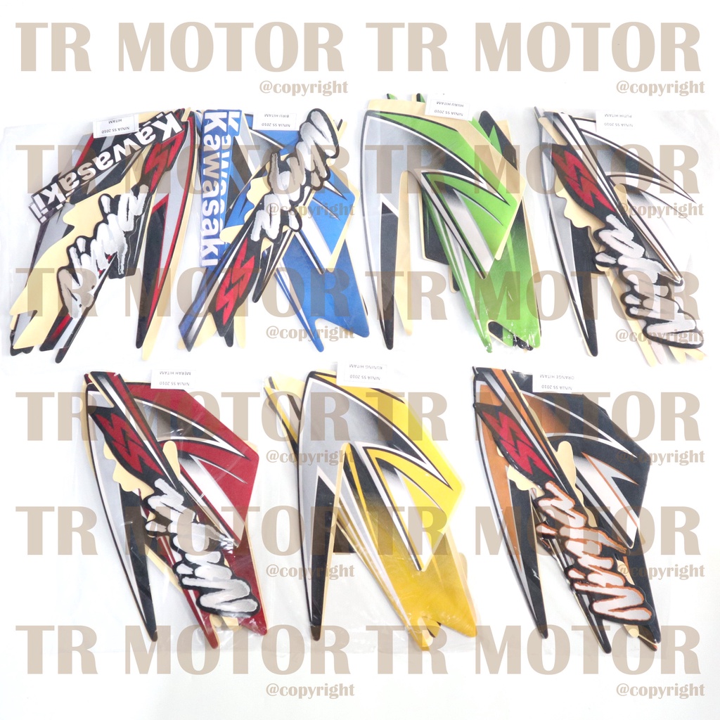 Stiker Motor Ninja SS 2010 Sticker Striping Lis Full Set Motor