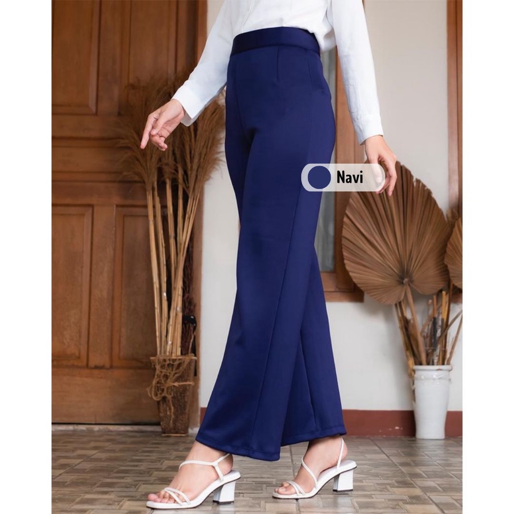 𝗖𝗮𝗿𝗲.𝗶𝗻 Kulot Scuba Highwaist | Celana Formal Kantor Wanita BASIC PREMIUM