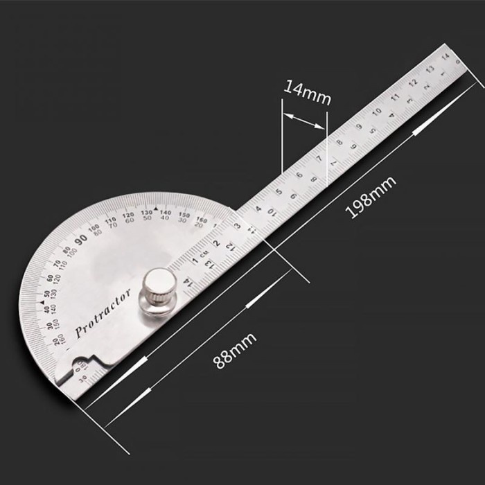 

Aman Penggaris Jangka Roundhead Measuring Ruler Aluminium 14.5Cm 180 Degree Terbatas