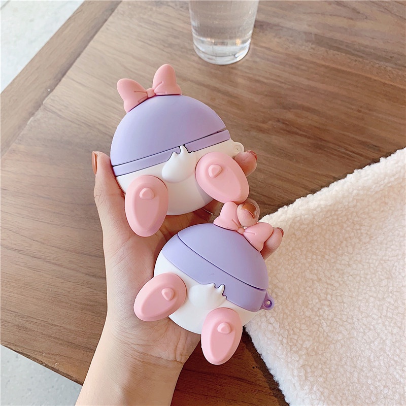 Case Bahan Silikon Motif Kartun Untuk Airpods 1 2 3 Pro