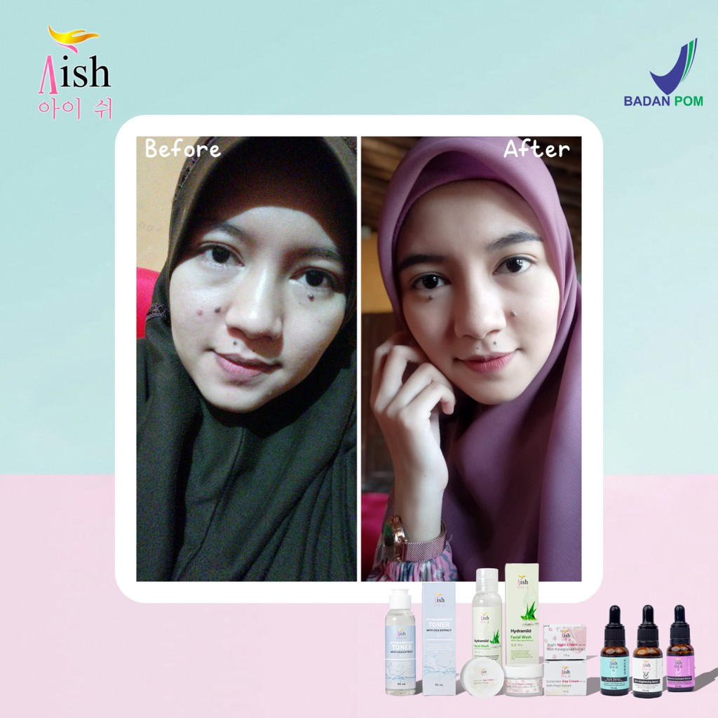 RB Cream Aish Korean Beauty Day Cream & Night Cream Original 27g - Krim Aish Siang dan Malam