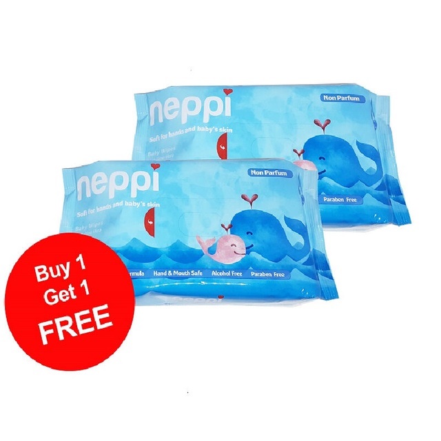 Neppi Tissu Basah Beli 1 Gratis 1 (50s+50s)